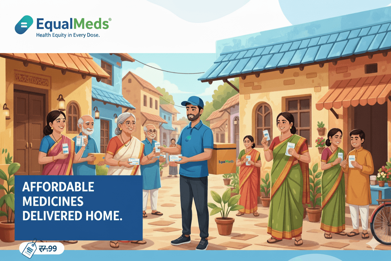 EqualMeds storefront illustration